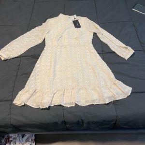 Birch long sleeve woven dress, size large, brand - vero moda